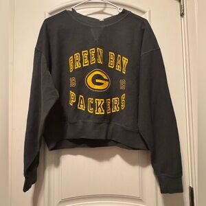 Green Bay Packers Vintage Ribbed Cord Pullover Sweatshirt NWT by Erin Andrews